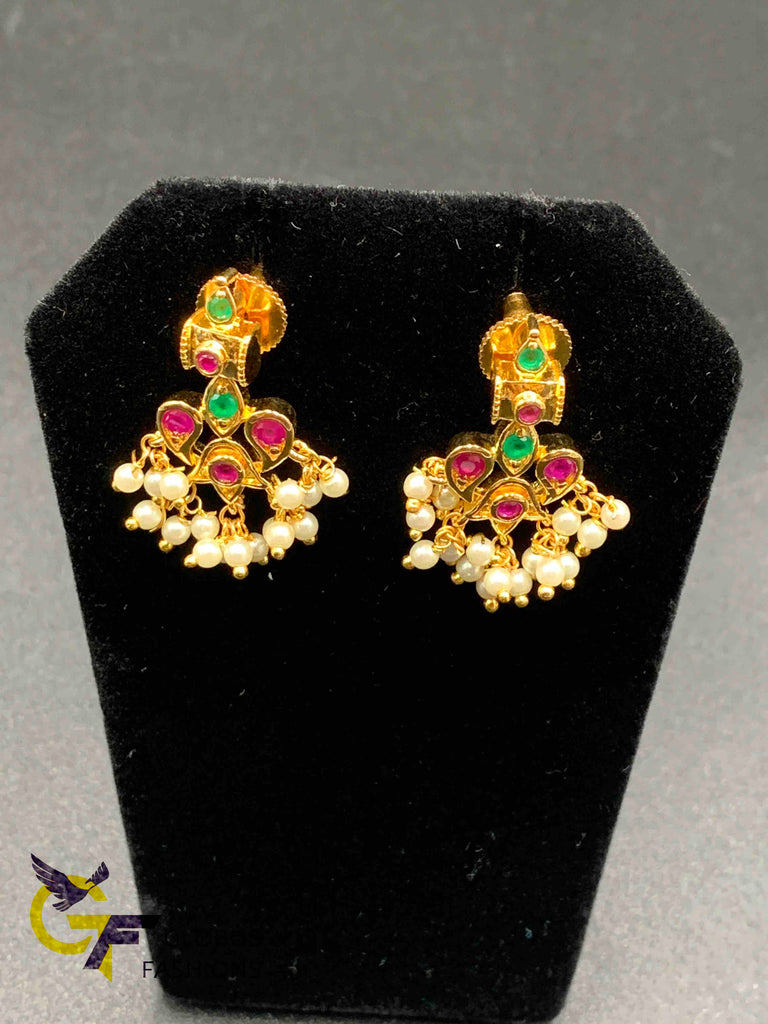Buy online Embellished Pink Stone Hanging Earring from Imitation Jewellery  for Women by Affinity for ₹600 at 0% off | 2024 Limeroad.com